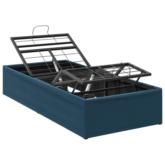 Electric Adjustable Bed Frame Blue 200 x 90 x 33.5 cm Steel Electric Adjustable Bed Frame Blue 200 x 90 x 33.5 cm Steel