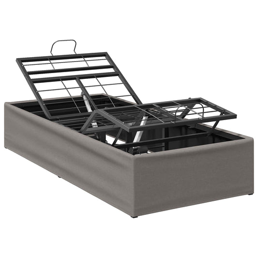 Electric Adjustable Bed Frame Taupe 200 x 100 x 33.5 cm Steel Electric Adjustable Bed Frame Taupe 200 x 100 x 33.5 cm Steel