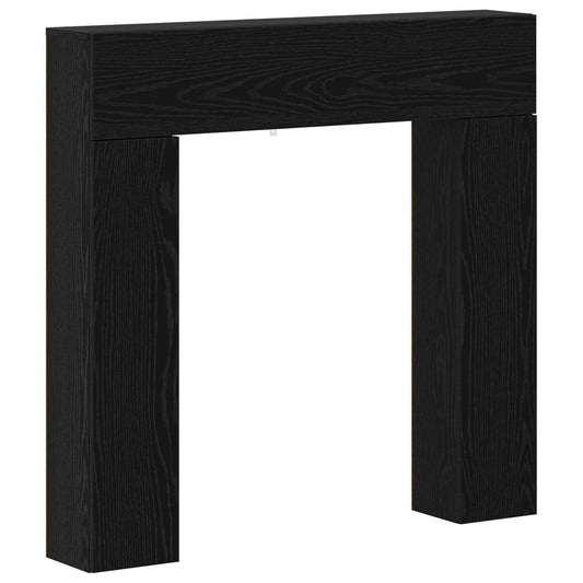 Fireplace Surround Black Oak 102 x 18 x 100.5 cm Fireplace Surround Black Oak 102 x 18 x 100.5 cm