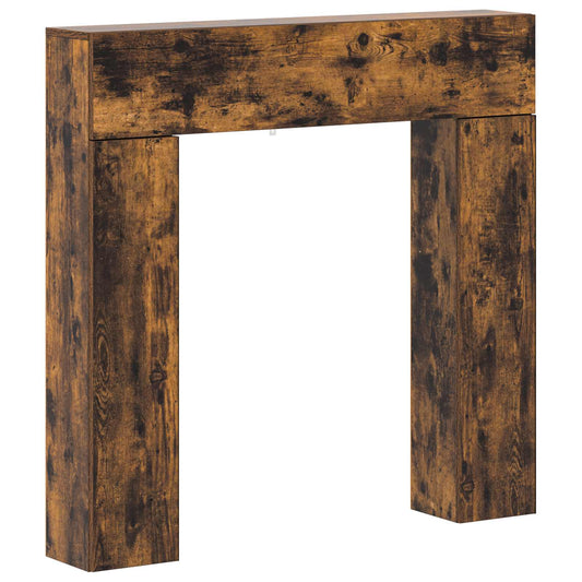 Fireplace Surround Smoked Oak 102 x 18 x 100.5 cm Fireplace Surround Smoked Oak 102 x 18 x 100.5 cm