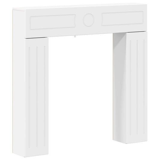 Fireplace Surround White 102 x 18 x 100.5 cm Engineered Wood Fireplace Surround White 102 x 18 x 100.5 cm Engineered Wood