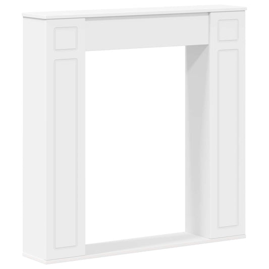 Fireplace Surround White 100 x 20 x 100 cm Engineered Wood Fireplace Surround White 100 x 20 x 100 cm Engineered Wood