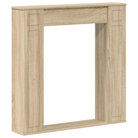 Fireplace Surround Sonoma 100 x 20 x 100 cm Engineered Wood Fireplace Surround Sonoma 100 x 20 x 100 cm Engineered Wood