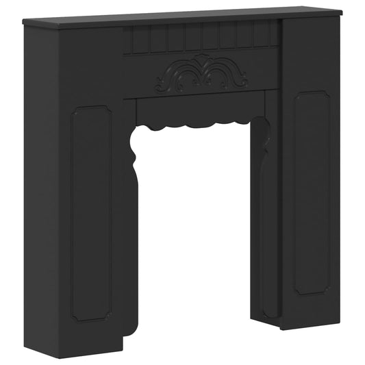 Fireplace Surround Black 93 x 20 x 89 cm Engineered Wood Fireplace Surround Black 93 x 20 x 89 cm Engineered Wood