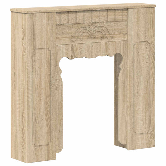 Fireplace Surround Sonoma Oak 93 x 20 x 89 cm Engineered Wood Fireplace Surround Sonoma Oak 93 x 20 x 89 cm Engineered Wood