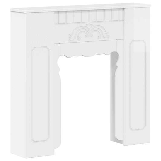 Fireplace Surround High Gloss White 93 x 20 x 89 cm Fireplace Surround High Gloss White 93 x 20 x 89 cm