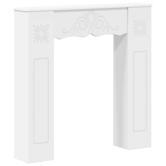 Fireplace Surround White 102 x 20 x 102 cm Engineered Wood Fireplace Surround White 102 x 20 x 102 cm Engineered Wood