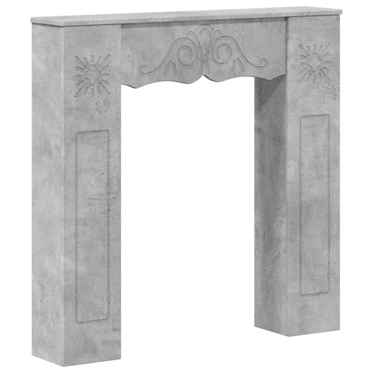 Fireplace Surround Concrete Grey 102 x 20 x 102 cm Fireplace Surround Concrete Grey 102 x 20 x 102 cm