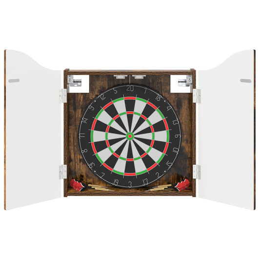 Dartboard Cabinet Smoked Oak 56 x 12 x 63 cm Engineered Wood Dartboard Cabinet Smoked Oak 56 x 12 x 63 cm Engineered Wood