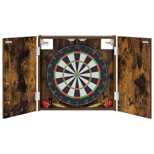Dartboard Cabinet Smoked Oak 56 x 12 x 53.5 cm Engineered Wood Dartboard Cabinet Smoked Oak 56 x 12 x 53.5 cm Engineered Wood