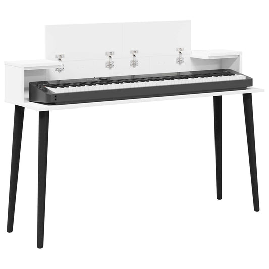 Studio Desk White 152 x 36 x 19.5 cm Engineered Wood Studio Desk White 152 x 36 x 19.5 cm Engineered Wood