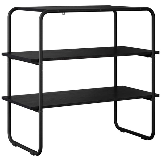 Console Table Black Oak 100 x 41 x 75 cm Engineered Wood Console Table Black Oak 100 x 41 x 75 cm Engineered Wood