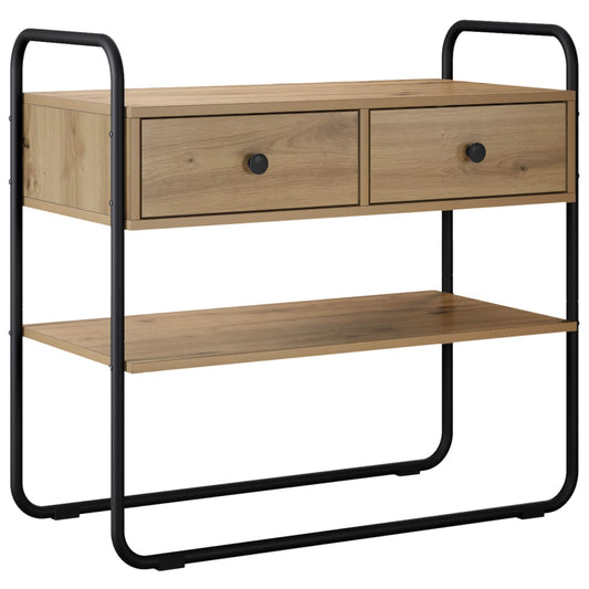 Console Table Artisan Oak 80 x 40 x 75 cm Engineered Wood Console Table Artisan Oak 80 x 40 x 75 cm Engineered Wood