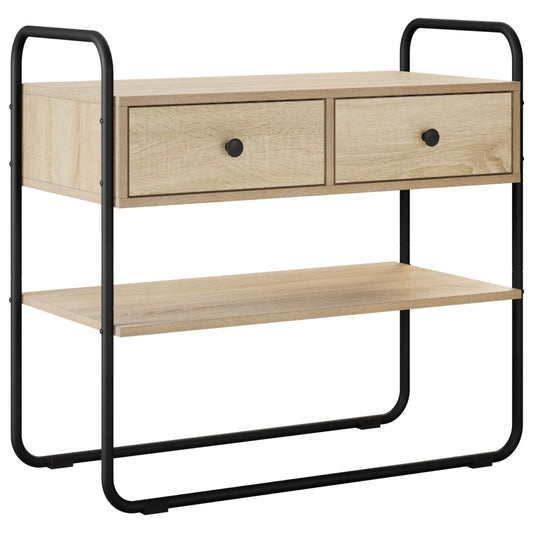 Console Table Sonoma Oak 100 x 40 x 75 cm Engineered Wood Console Table Sonoma Oak 100 x 40 x 75 cm Engineered Wood