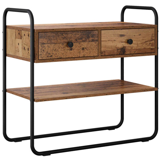 Console Table Old Wood 100 x 40 x 75 cm Engineered Wood Console Table Old Wood 100 x 40 x 75 cm Engineered Wood