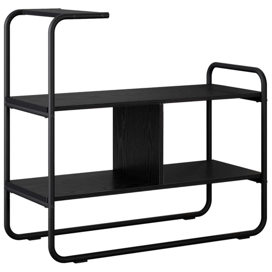 Console Table Black Oak 80 x 35 x 75 cm Engineered Wood Console Table Black Oak 80 x 35 x 75 cm Engineered Wood