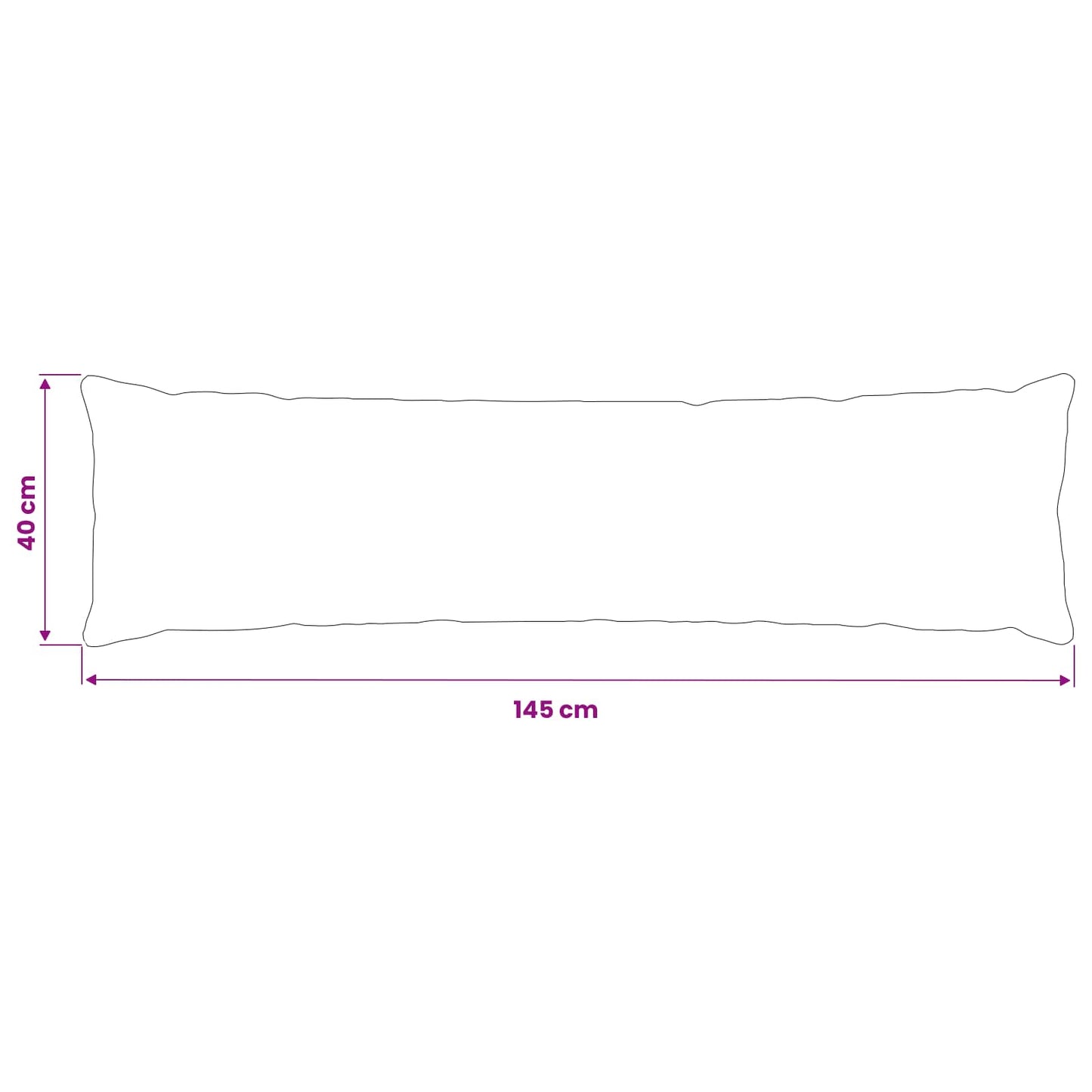 Cushion Cover 2 pcs HEERLEN Royal Blue 40 x 145 cm Polyester