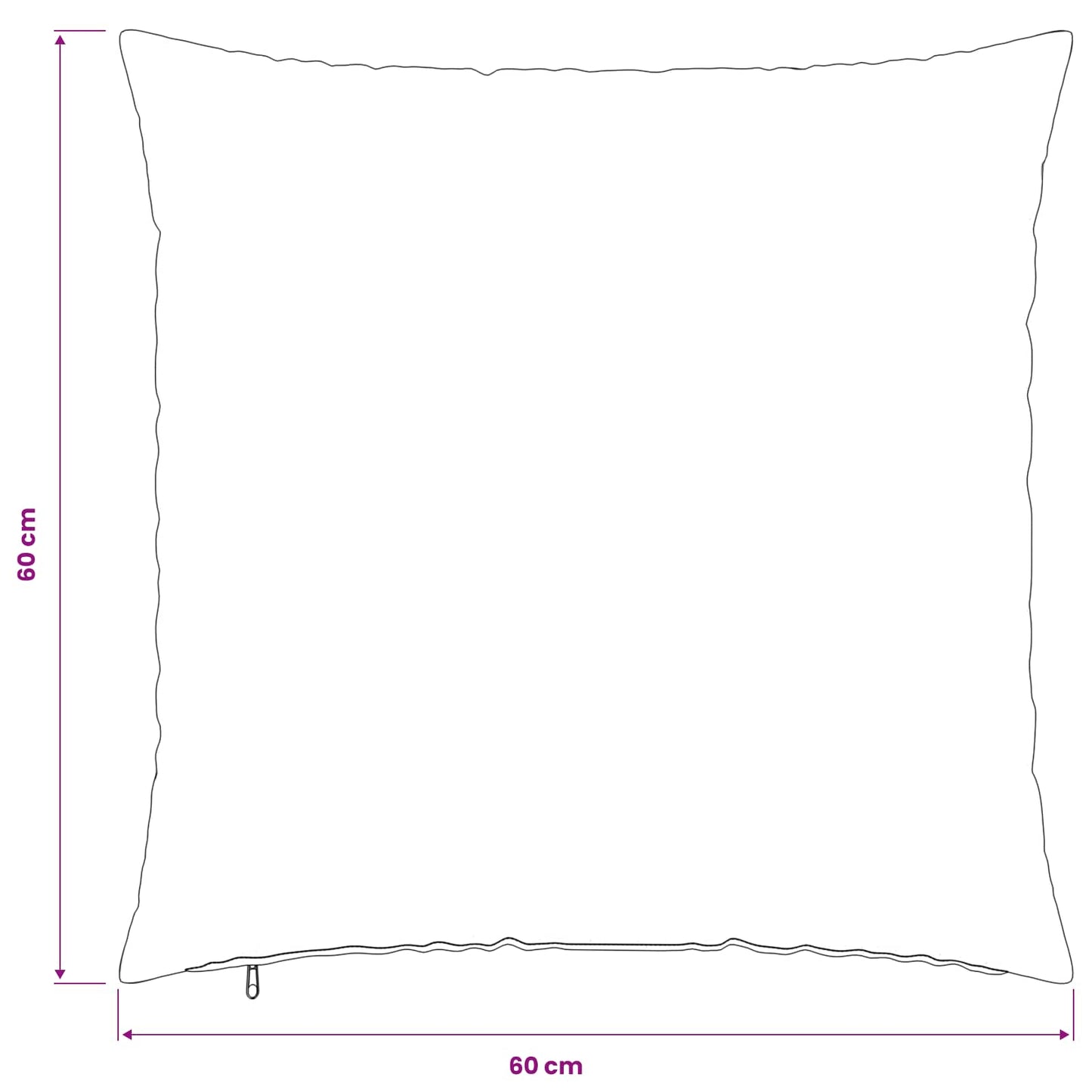 Cushion Cover 6 pcs HEERLEN Taupe 60 x 60 cm Polyester