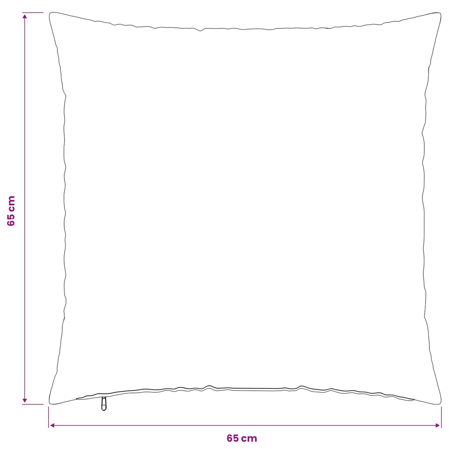 Cushion Cover 6 pcs HEERLEN Pink 65 x 65 cm PV Fleece