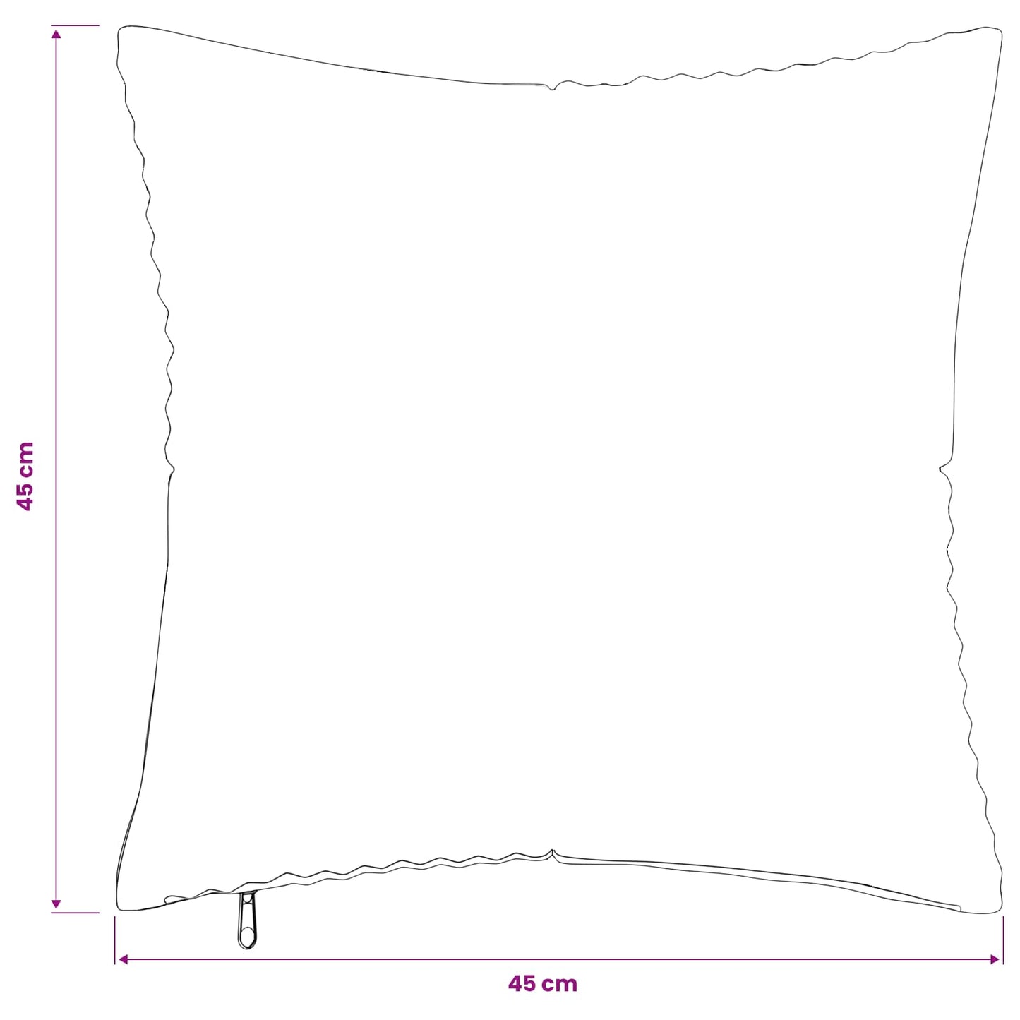Cushion Cover 12 pcs ALMELO Blue 45 x 45 cm Corduroy