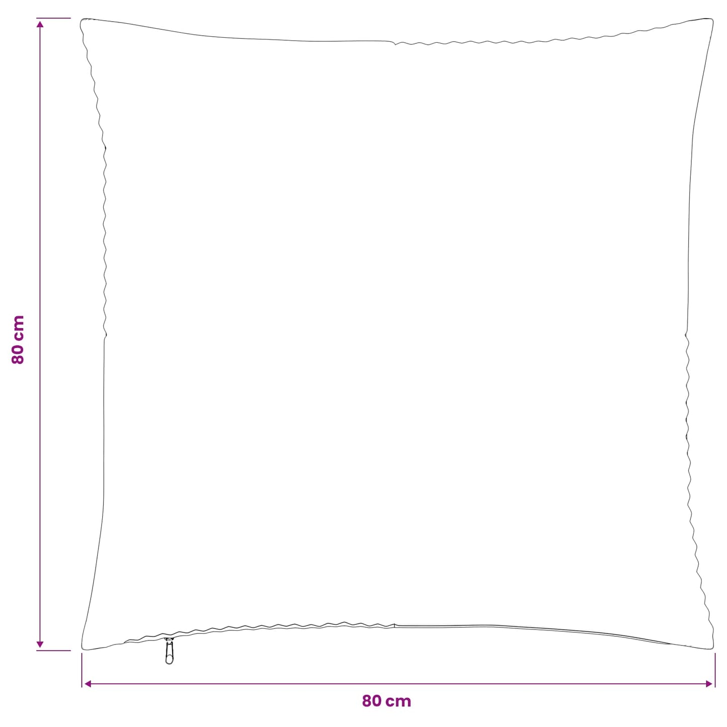 Cushion Cover 6 pcs ALMELO Blue 80 x 80 cm Corduroy