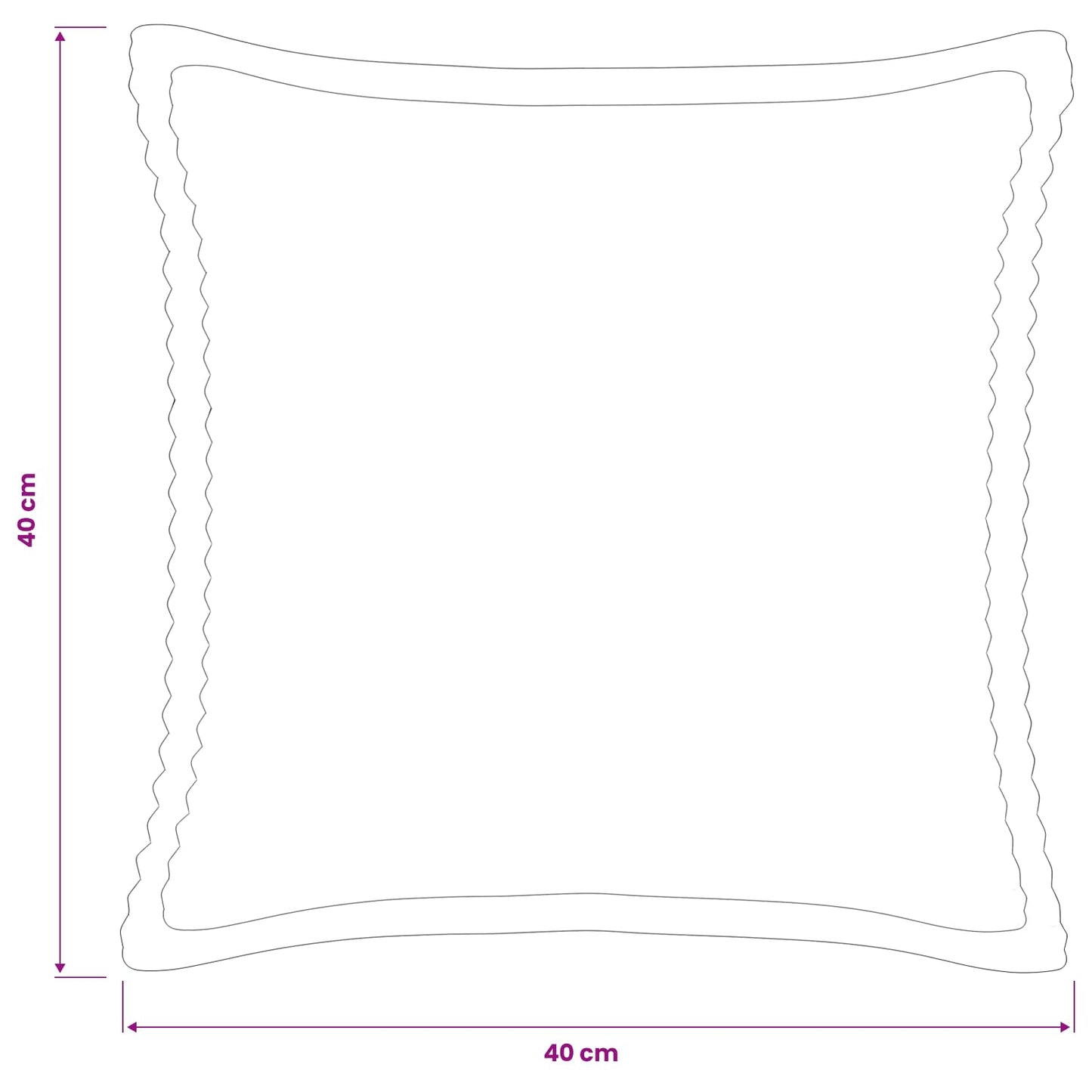 Cushion Cover 6 pcs HOUTEN Anthracite 40 x 40 cm Corduroy