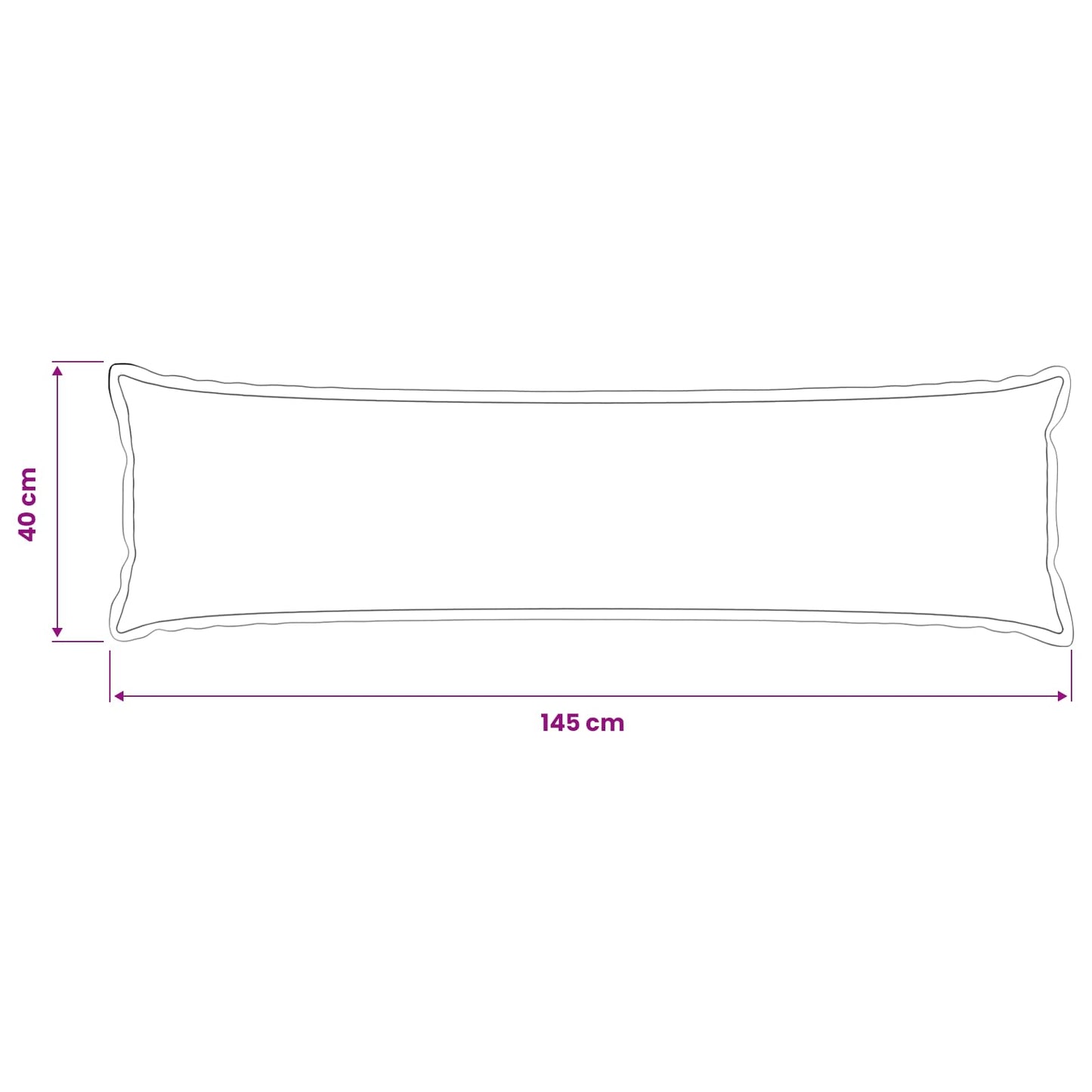 Cushion Cover 2 pcs HOUTEN Black 40 x 145 cm Bouclé