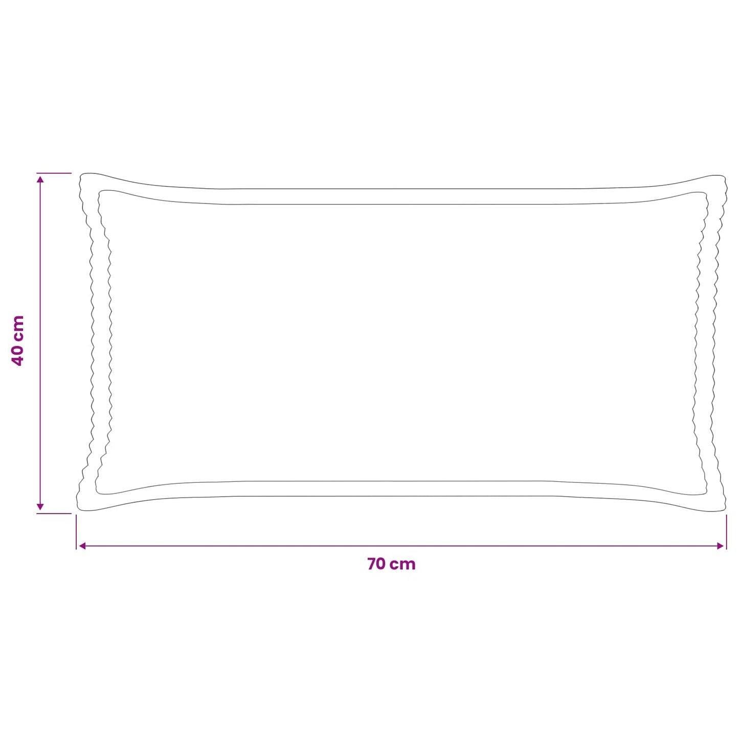 Cushion Cover 6 pcs HOUTEN Light Grey 40 x 70 cm Corduroy