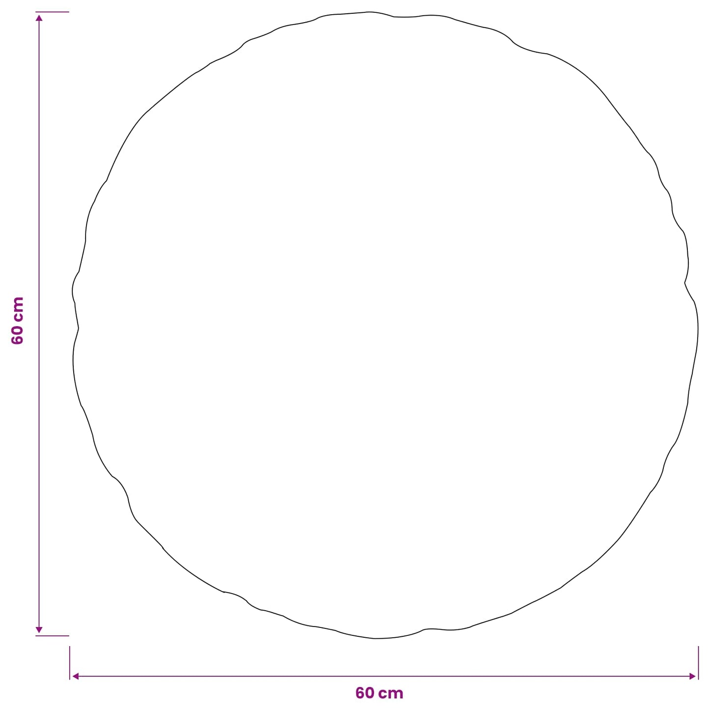 Cushion Cover 2 pcs HEERLEN Light Grey Ø 60 cm Velvet