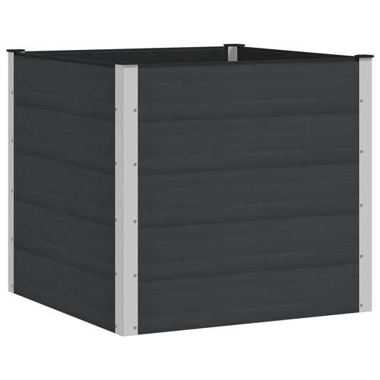 Garden Raised Bed Black 100 x 100 x 91 cm Garden Raised Bed Black 100 x 100 x 91 cm