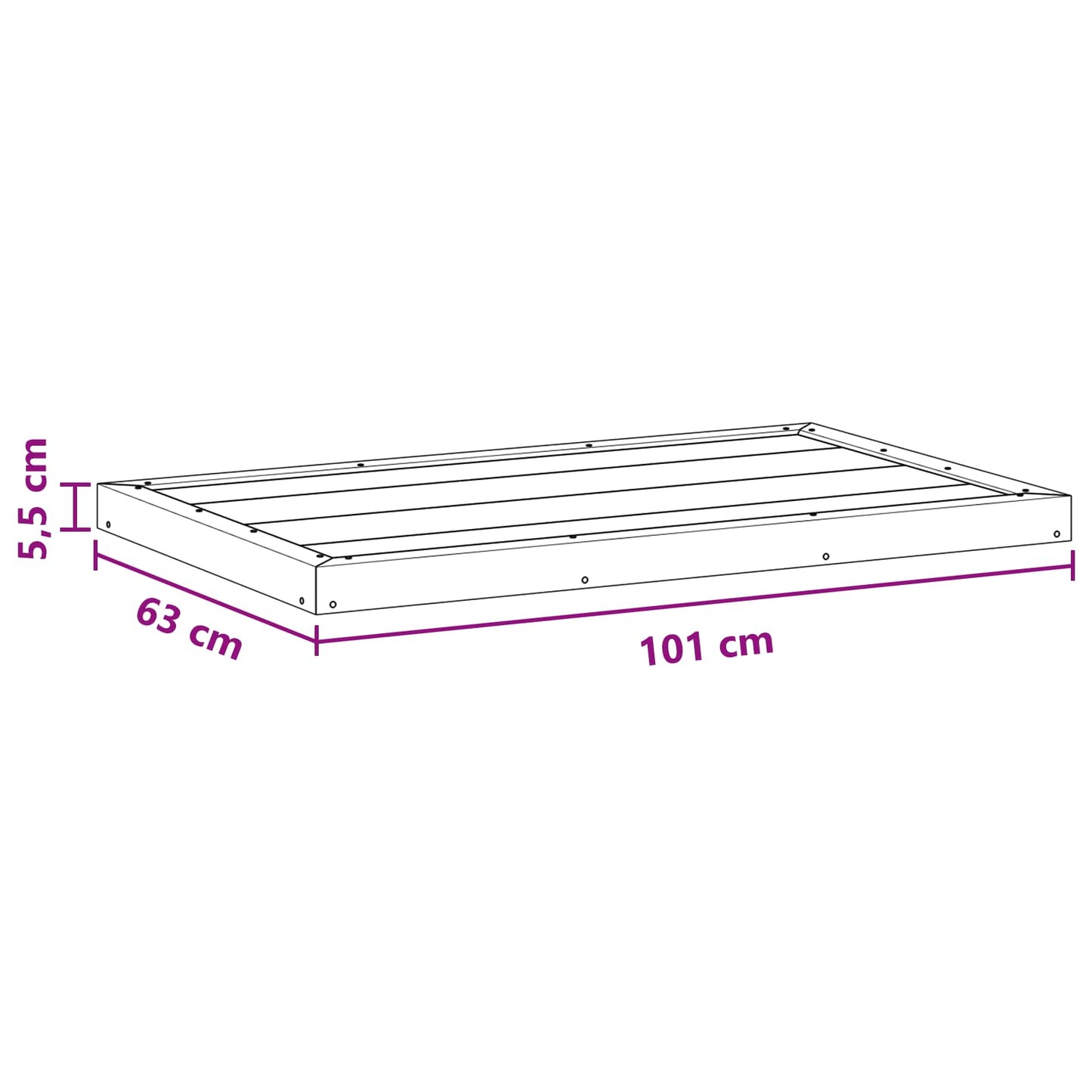 Shower Base Plate WPC