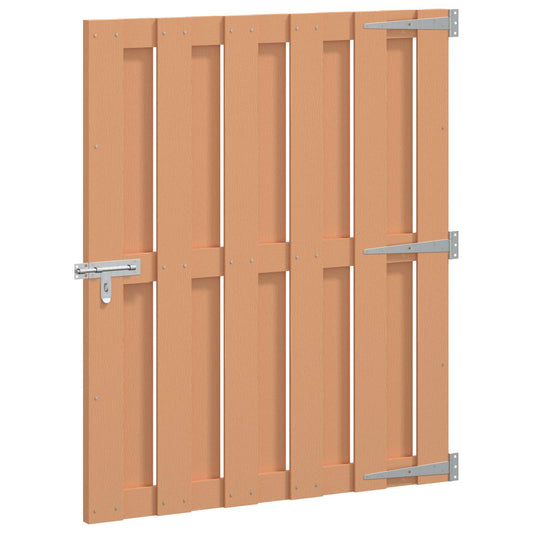Garden Gate 100 x 112 cm WPC and Aluminium Brown Garden Gate 100 x 112 cm WPC and Aluminium Brown