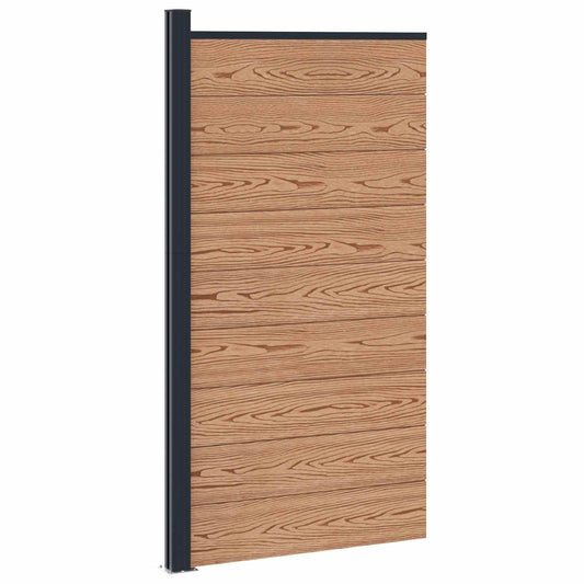Fence Panel WPC and Aluminium Brown Fence Panel WPC and Aluminium Brown