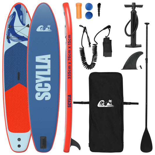 Inflatable Stand Up Paddle Board SCYLLA 335 x 76 x 15 cm Blue Inflatable Stand Up Paddle Board SCYLLA 335 x 76 x 15 cm Blue