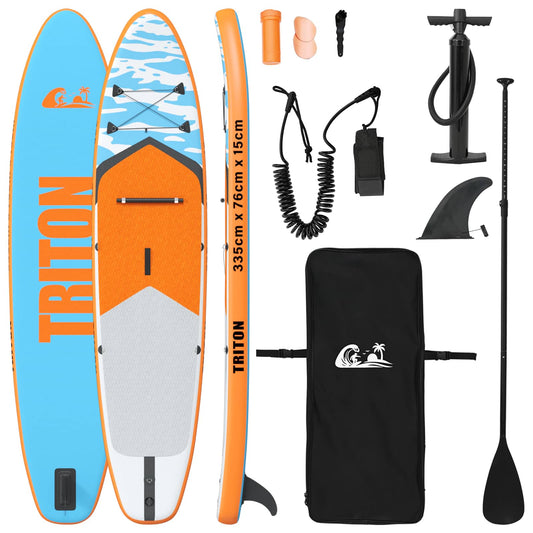 Inflatable Stand Up Paddle Board TRITON 335 x 76 x 15 cm Blue Inflatable Stand Up Paddle Board TRITON 335 x 76 x 15 cm Blue