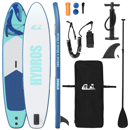 Inflatable Stand Up Paddle Board HYDROS 366 x 81 x 15 cm for Inflatable Stand Up Paddle Board HYDROS 366 x 81 x 15 cm for