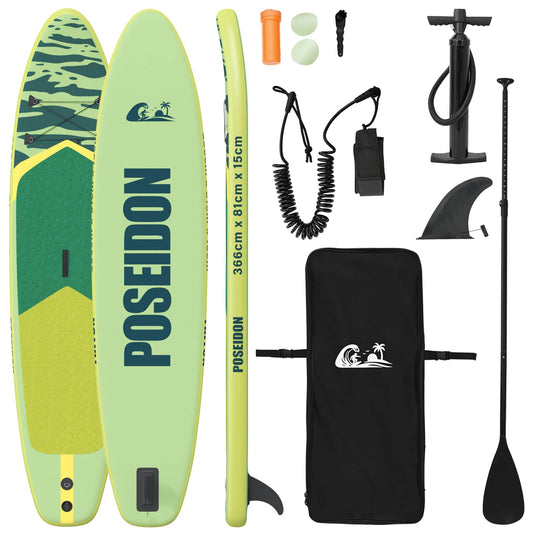 Inflatable Stand Up Paddle Board POSEIDON 366 x 81 x 15 cm for Inflatable Stand Up Paddle Board POSEIDON 366 x 81 x 15 cm for