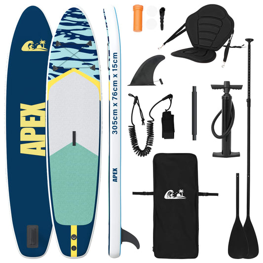 SUP Board with Seat 2-in-1 APEX 305 x 76 x 15 cm Blue SUP Board with Seat 2-in-1 APEX 305 x 76 x 15 cm Blue