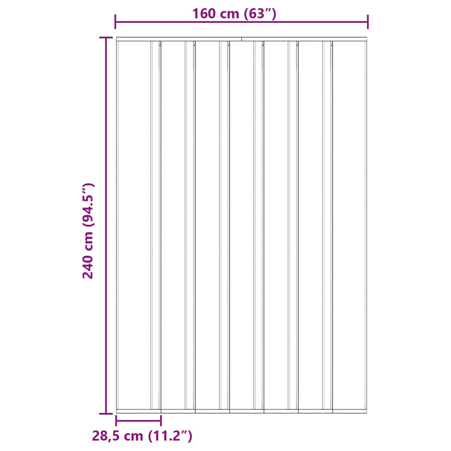 Insect Door Screen with Mesh Curtain Black 160 x 240 cm