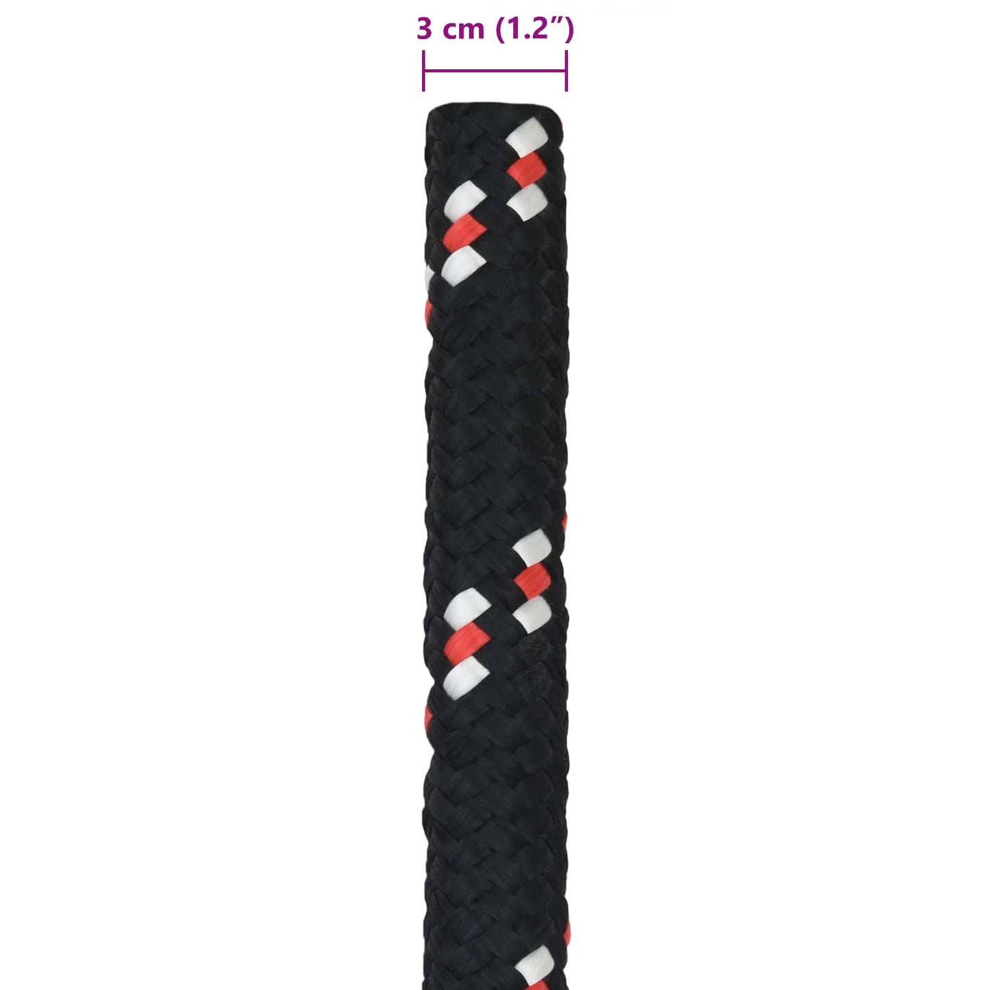 Boat Rope 5 m 3 Black and Red PP