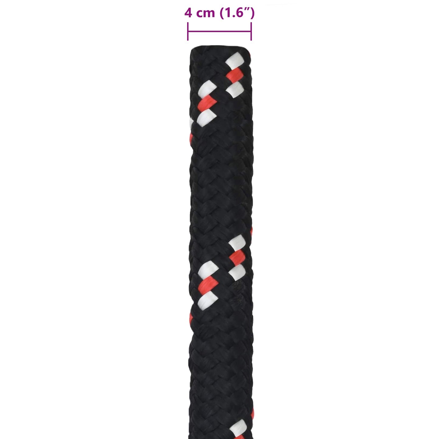 Boat Rope 25 m 4 Black and Red PP