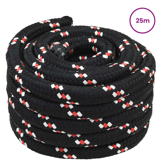 Boat Rope 5 mm 25 m Black and Red Boat Rope 5 mm 25 m Black and Red