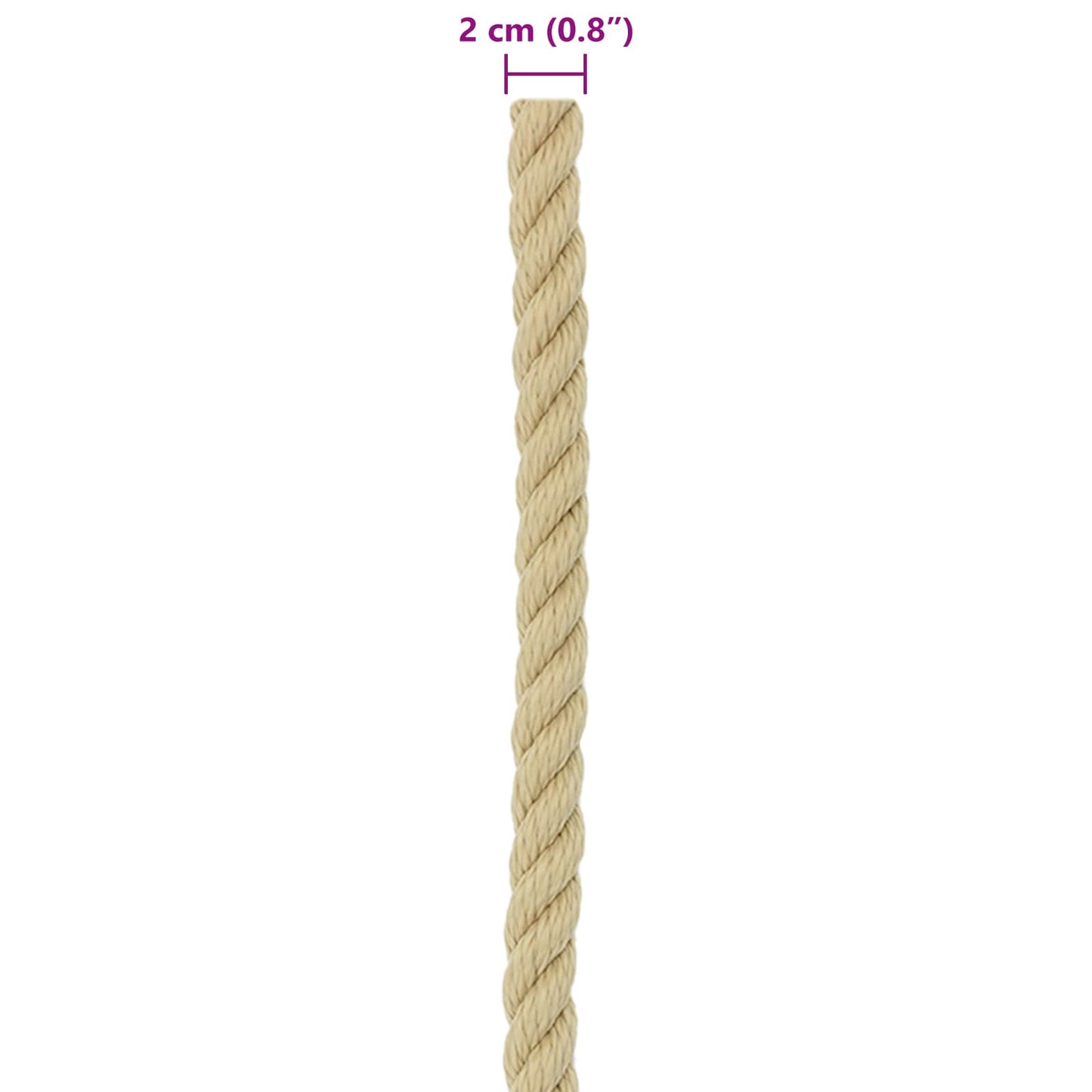 Boat Rope 100 m 2 Natural PP