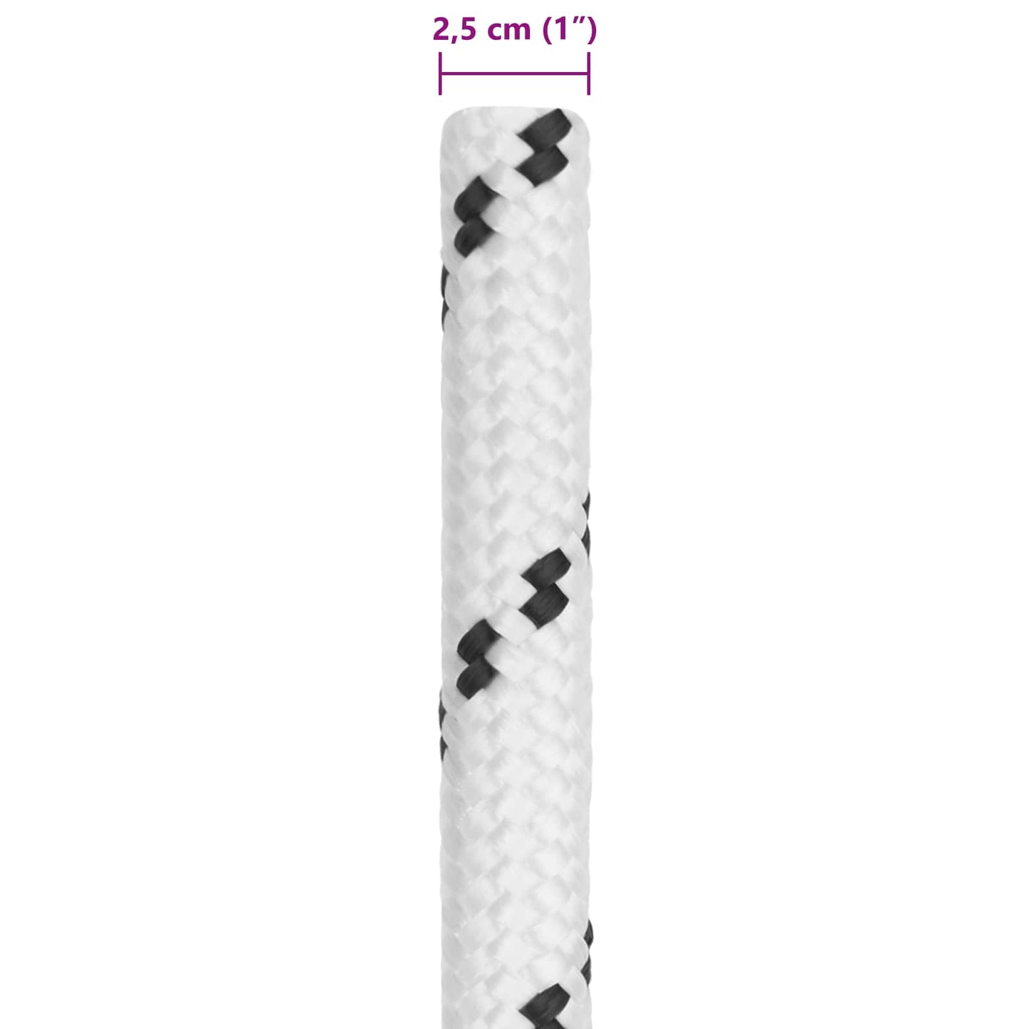 Boat Rope White 50 m Polyester