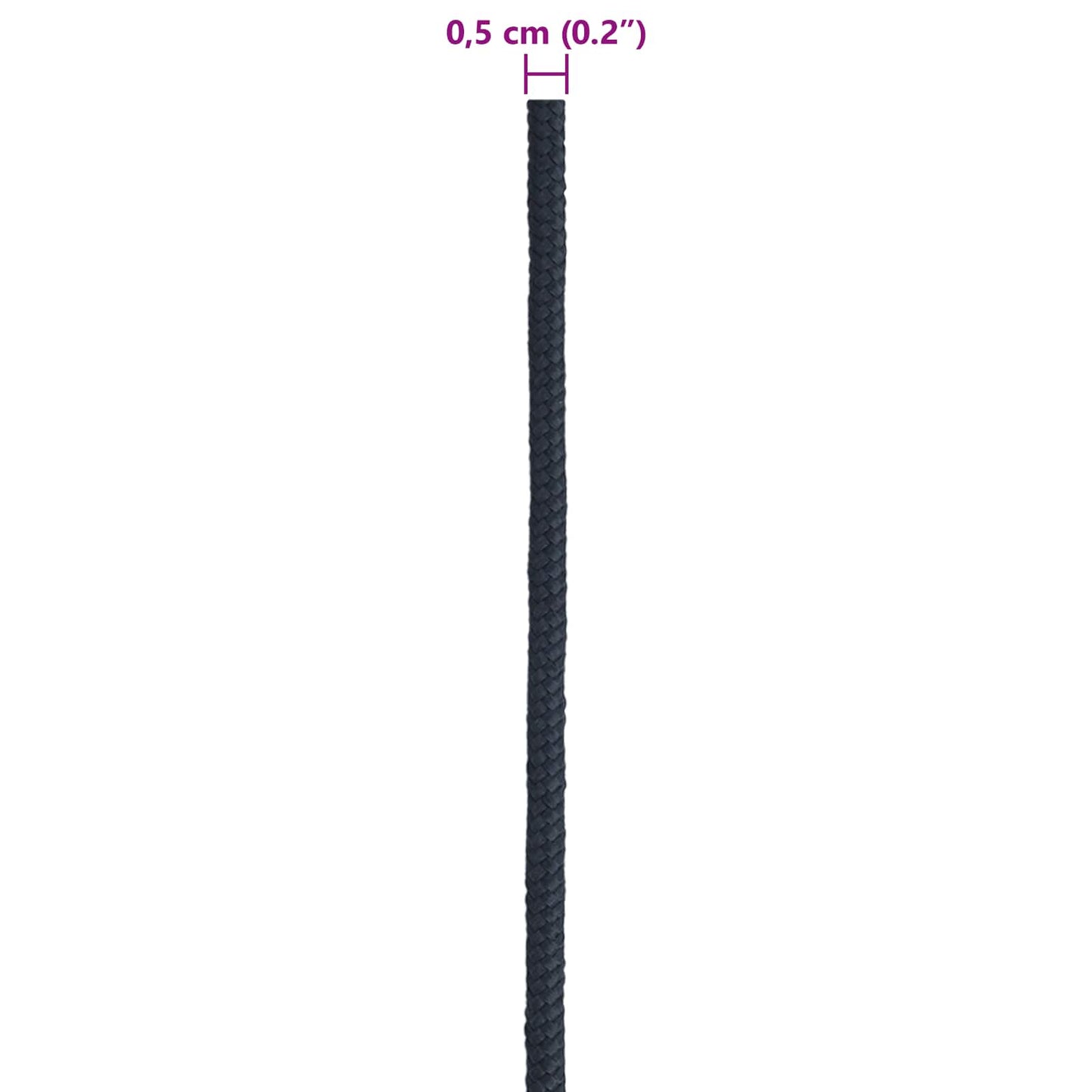 Boat Rope 0.5 mm 25 m Royal Blue Polyester