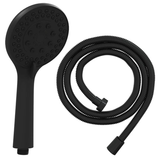 Shower Head Set Black 150 cm Stainless Steel Shower Head Set Black 150 cm Stainless Steel