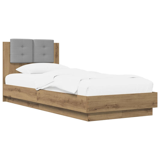 Bed Frame with Headboard Artisian Oak 80 x 200 cm Bed Frame with Headboard Artisian Oak 80 x 200 cm