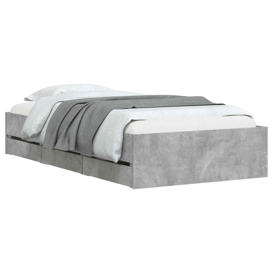 Bed Frame with Storage with Drawer Grey Sonoma Engineered wood Bed Frame with Storage with Drawer Grey Sonoma Engineered wood