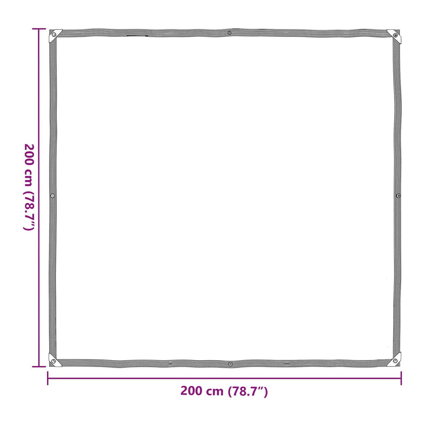 Plant Cover Transparent 2 x 2 m PE