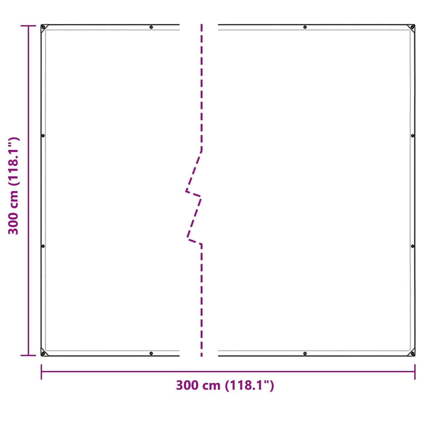 Plant Cover Transparent 3 x 3 m PVC